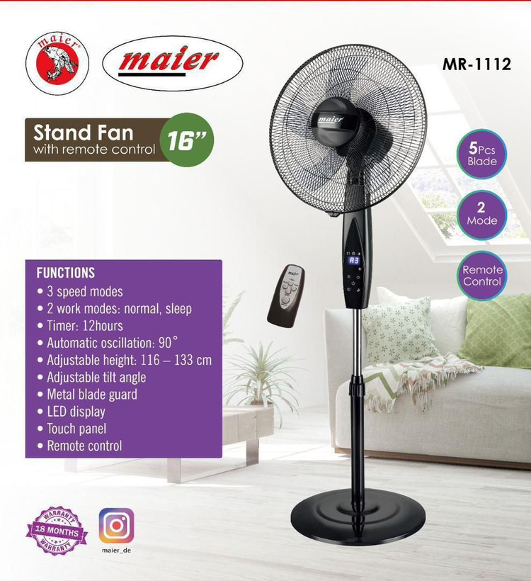 پنکه ایستاده مایر کدMR1112